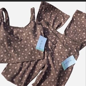 Altar'd State Brown Floral Tank Top